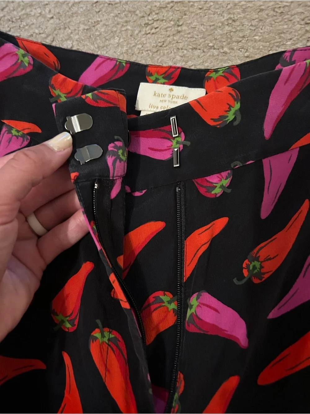 Kate Spade Chili Pepper Shorts Size 6
